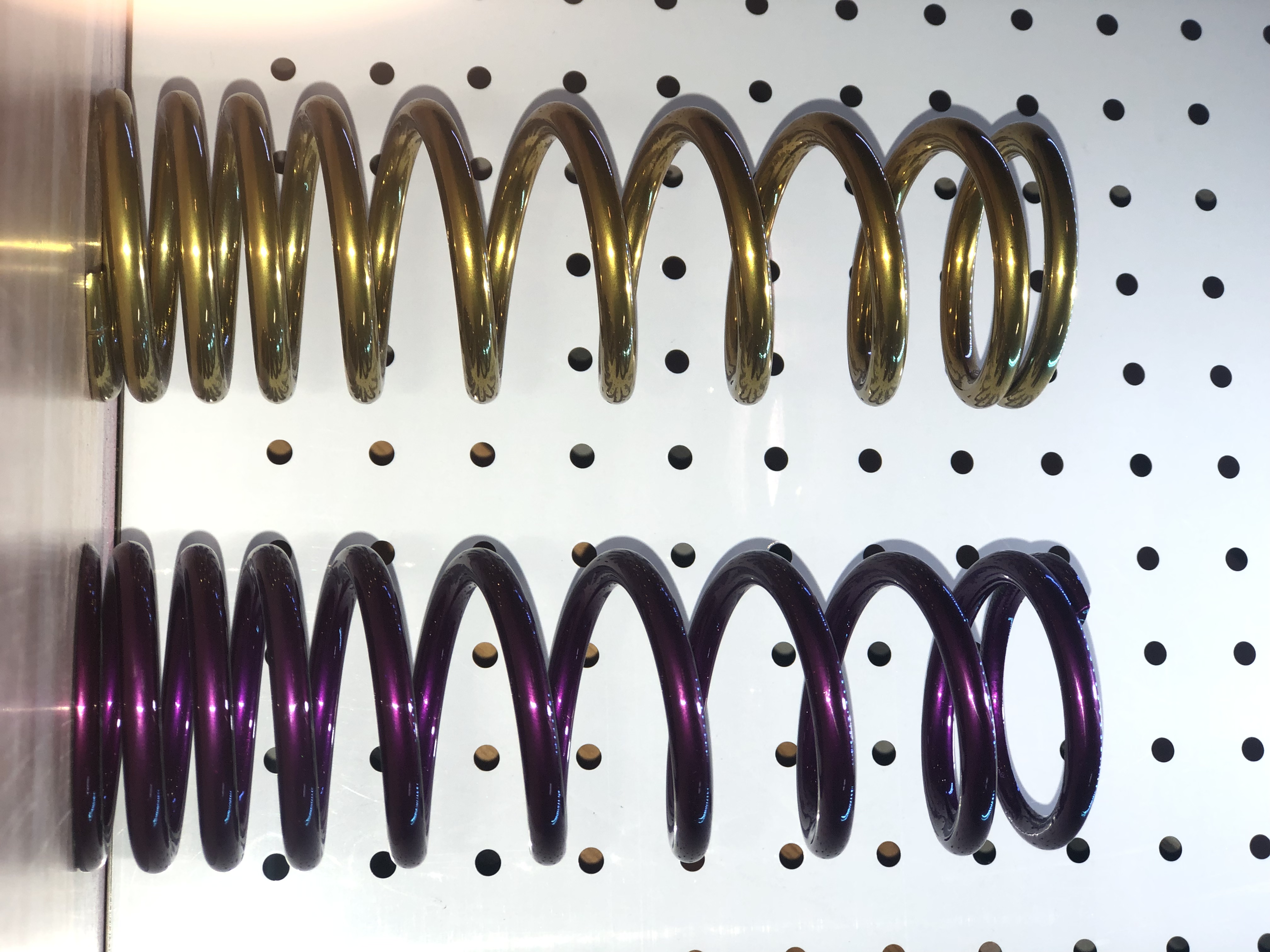 Motorcycle Springs finished in PPS-2974, PPB-2331 and PSS-4514 ...