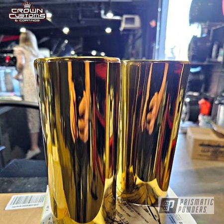 Powder Coating: Exhaust Tips,Brassy Gold PPS-6530