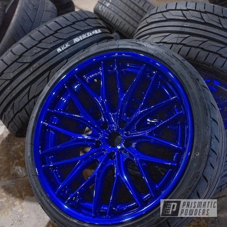 Powder Coating: Illusion Blueblood PMB-10291,Custom Wheels,Custom Finish,Blue Wheel