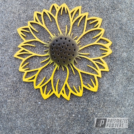 Powder Coating: Nocturnal Gold PMB-3000,Sunflower,Art,Sunflower PSS-10284