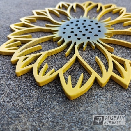 Powder Coating: Nocturnal Gold PMB-3000,Sunflower,Art,Sunflower PSS-10284