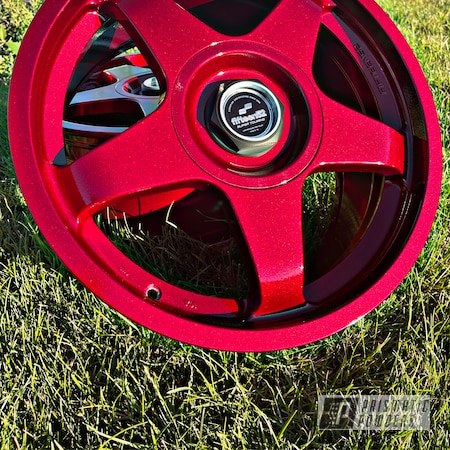 Powder Coating: Wheels,FRACTURED ILLUSION CHERRY PVB-10293,Clear Vision PPS-2974