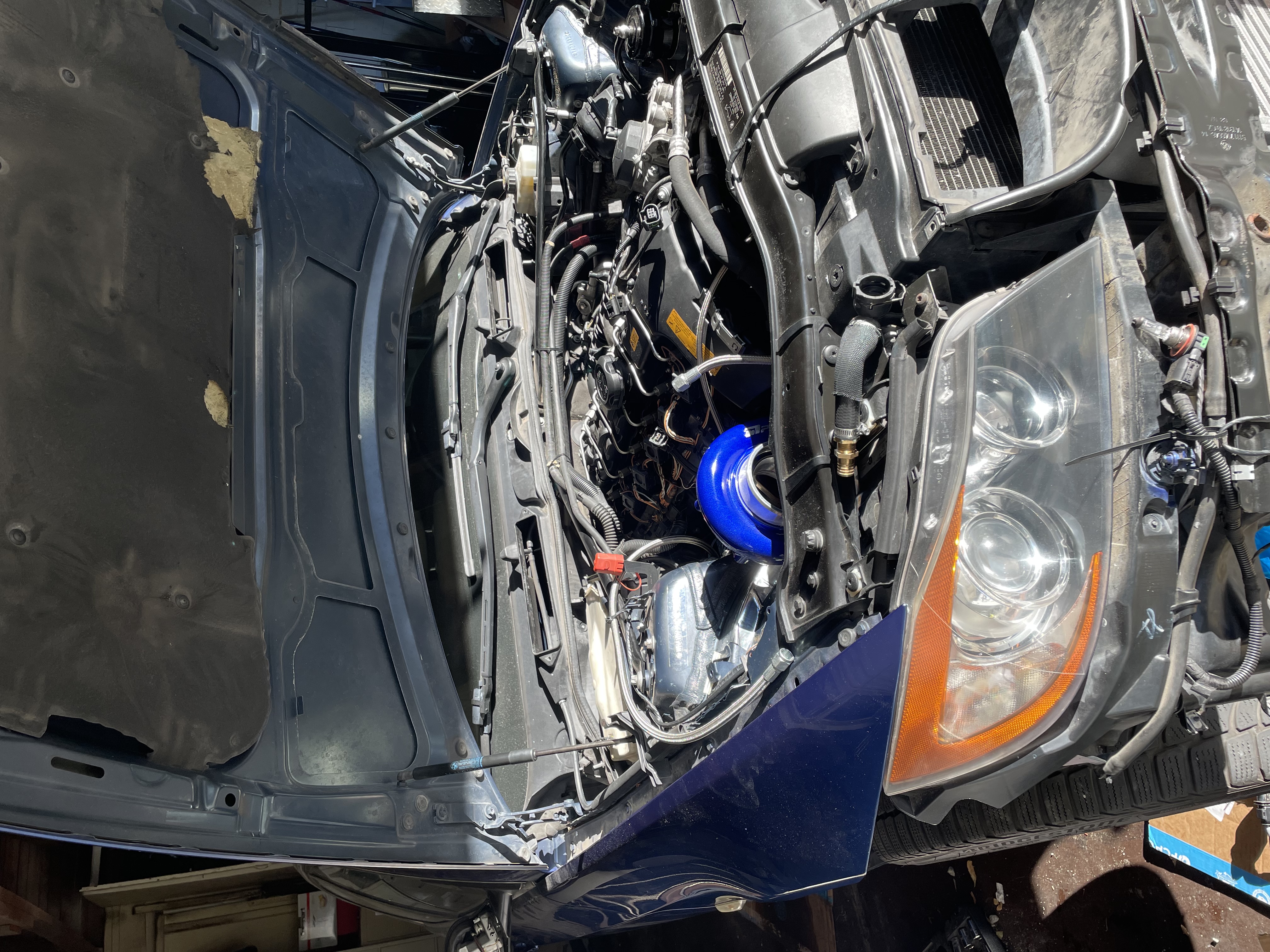 Turbo Compressor Cover and Intake Manifold in LollyPop Blue and Alien ...