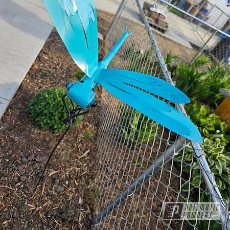 Powder Coating: VENICE TEAL PSB-1358,Yard Stakes,Outdoor Decor,Yard Art,Yard Decor,Powder Coated Yard Art and Stakes