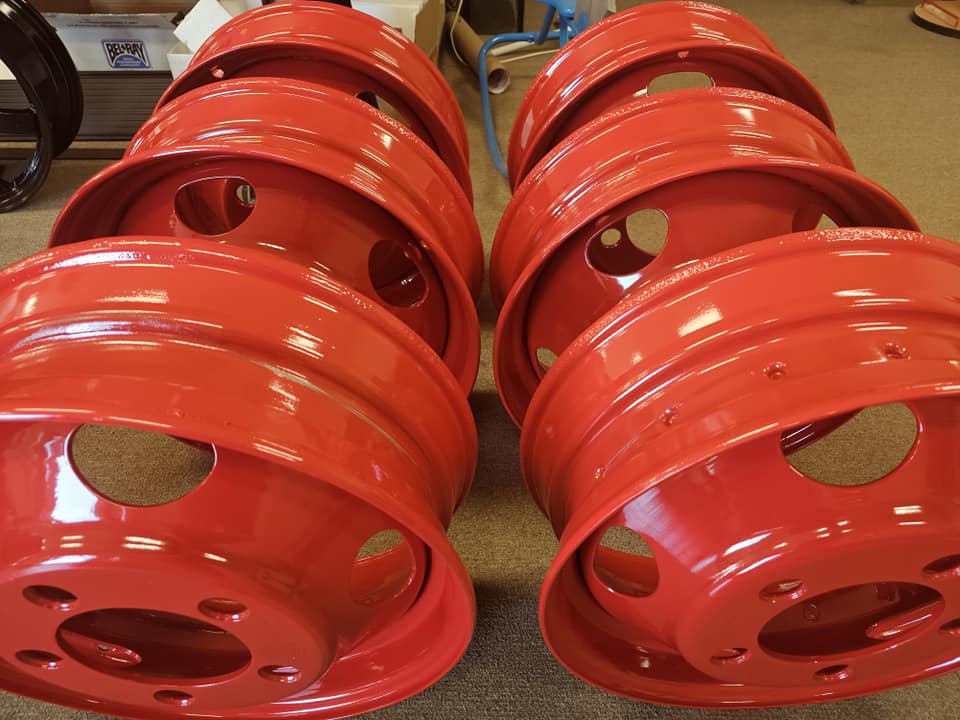 20Inch Wheels using RAL 3002 | Prismatic Powders