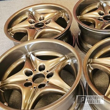 Powder Coated Porsche 17inch Rims In Pps-2974 And Pmb-4124