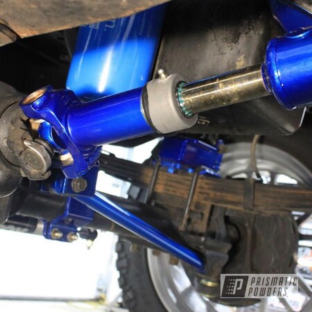 Powder Coating: Clear Vision PPS-2974,POLISHED ALUMINUM HSS-2345,Peeka Blue PPS-4351,Suspension Lift Components,Suspension
