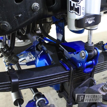 Powder Coating: Clear Vision PPS-2974,POLISHED ALUMINUM HSS-2345,Peeka Blue PPS-4351,Suspension Lift Components,Suspension