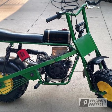 Powder Coating: RAL 1018 Zinc Yellow,Motorcycles,Tractor Green PSS-4517,Dirt Bike,Trail Bike,Mini Bike