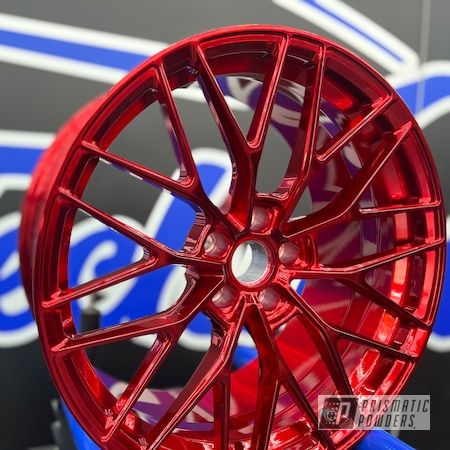 Powder Coating: Clear Vision PPS-2974,LOLLYPOP RED UPS-1506,Rims,Super Chrome Plus UMS-10671