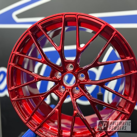 Powder Coating: Clear Vision PPS-2974,LOLLYPOP RED UPS-1506,Rims,Super Chrome Plus UMS-10671