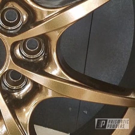 Powder Coating: 17" Rim,Powder Coated Wheel,Custom Rims,Bronze Chrome PMB-4124,Automotive,Wheels