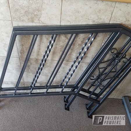 Powder Coating: Hand Railings,Railings,Silver Artery PVS-3014,Two Stage Application,Clear Vision PPS-2974