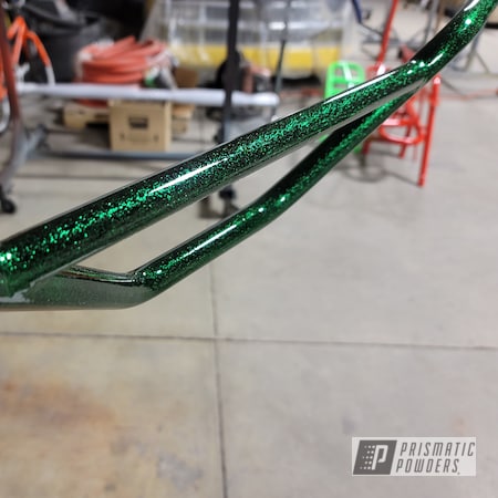Powder Coating: Clear Vision PPS-2974,Bike Parts,Custom Bike,BMX,Powder Coated Bike Parts,Disco Emerald PPB-7041