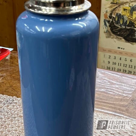 Powder Coating: Clear Vision PPS-2974,Tumbler,RAL 5023 Distant Blue