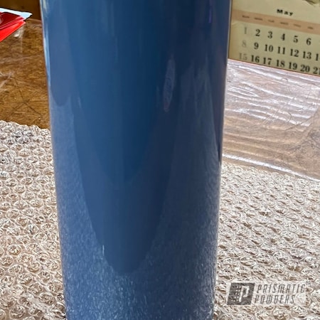 Powder Coating: Clear Vision PPS-2974,Tumbler,RAL 5023 Distant Blue
