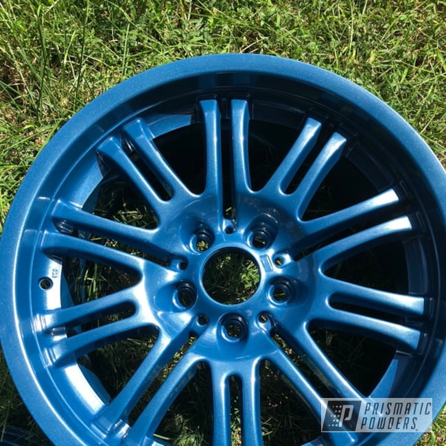 Powder Coated Blue Bmw Style67 M3 Wheels