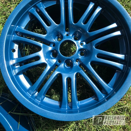 Powder Coating: Wheels,BMW Style 67 Wheels,Automotive,BMW,M3,Baltic Blue PMB-1683,18inch,Style67