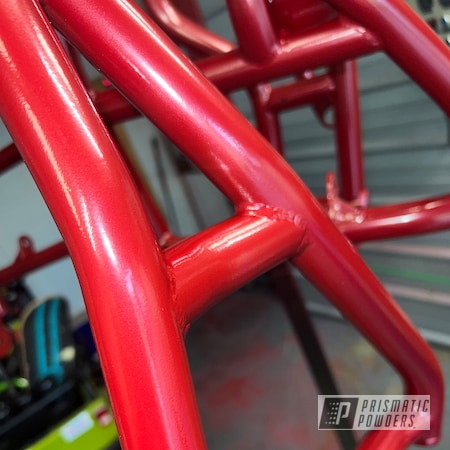 Powder Coating: A-arms,RED RUM 237 PMB-10556,side by side,slick,Red,SXS