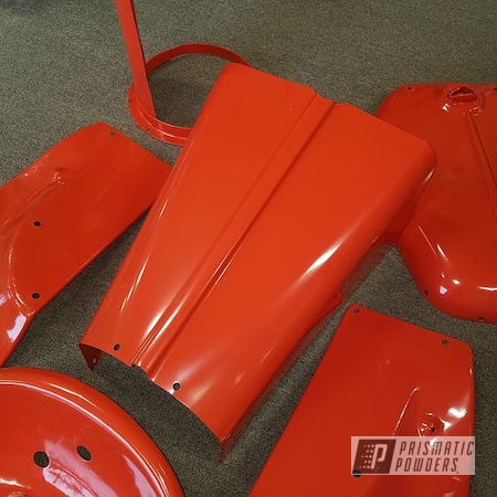 Powder Coating: Allis Chalmers,Cabot Orange PSS-1429,Farm,Tractor Parts,Implement