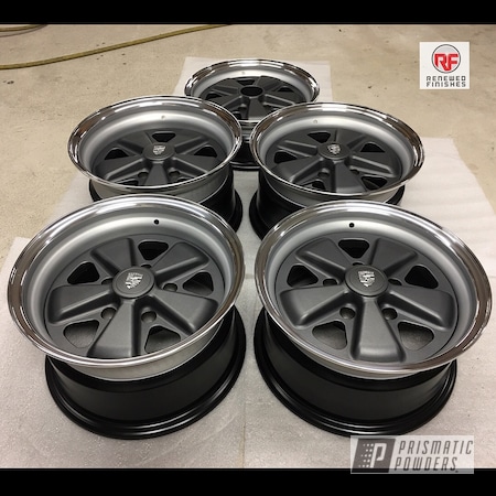 Powder Coating: 3pc Wheels,BMW Silver PMB-6525,Porsche,Silver Graphite PTB-5746,Automotive,Wheels