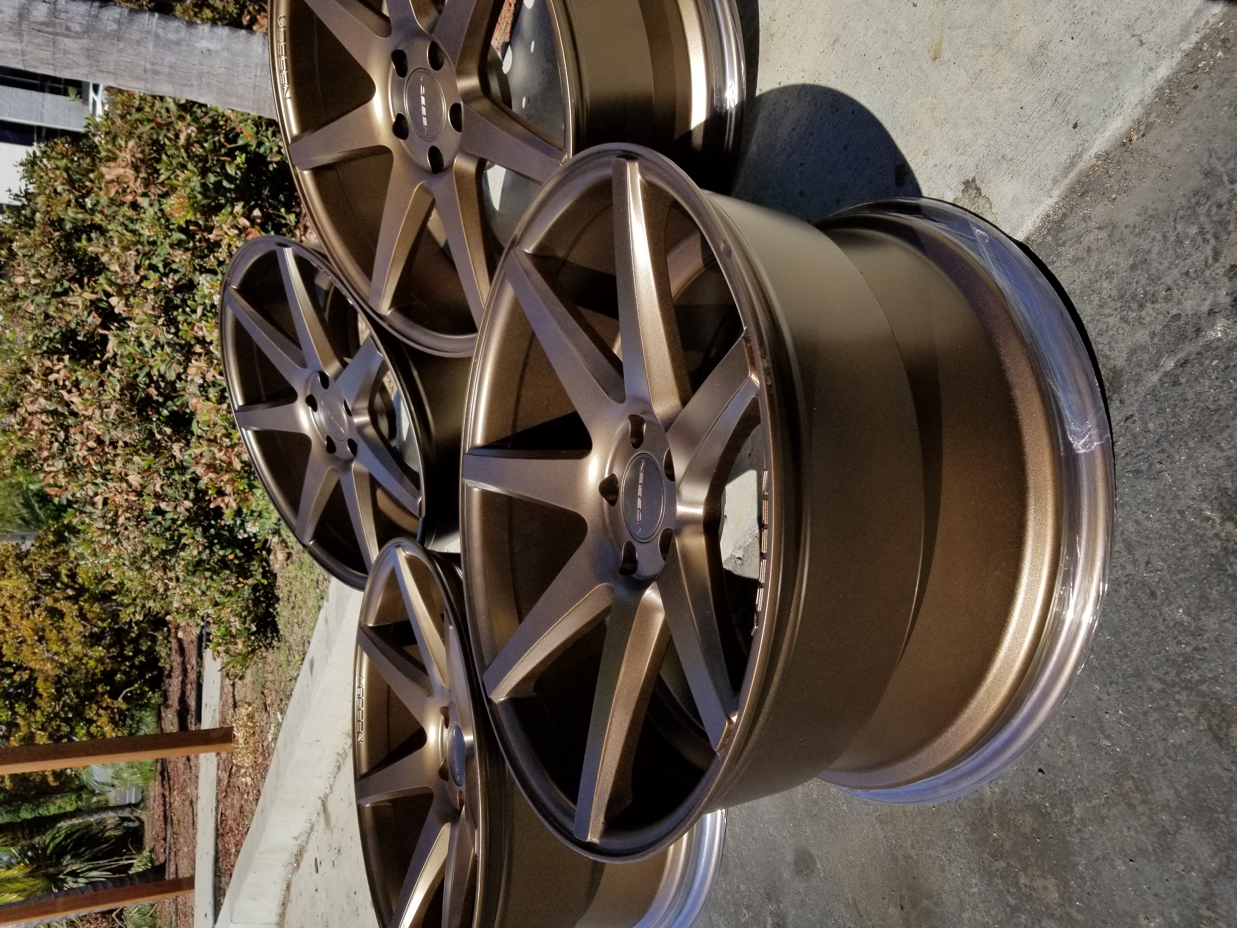 Automotive Wheels in a Triple Bronze Powder Coat | Prismatic Powders
