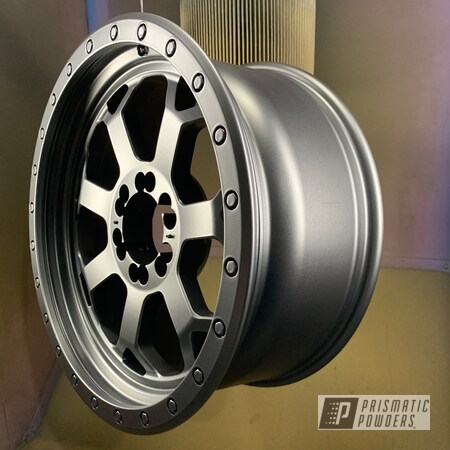 Powder Coating: Automotive,Rims,steal,Prismatic Powders,STEALTH CHARCOAL PMB-6547