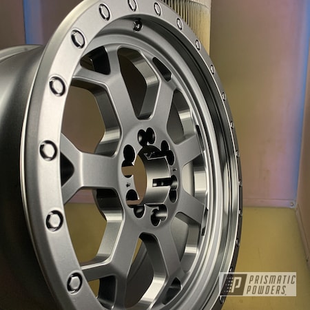 Powder Coating: STEALTH CHARCOAL PMB-6547,steal,Rims,Automotive,Prismatic Powders