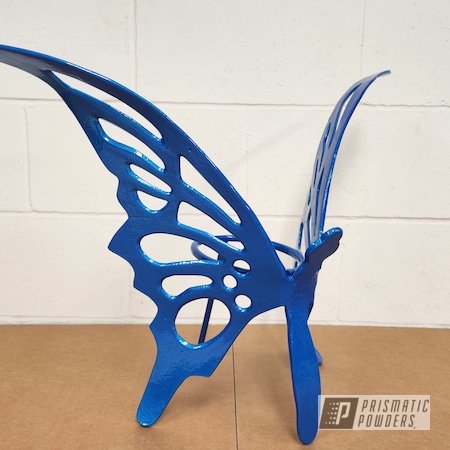 Powder Coating: Home and Garden,Clear Vision PPS-2974,Illusion Blueberry PMB-6908,Butterfly,Yard Art,powder coated