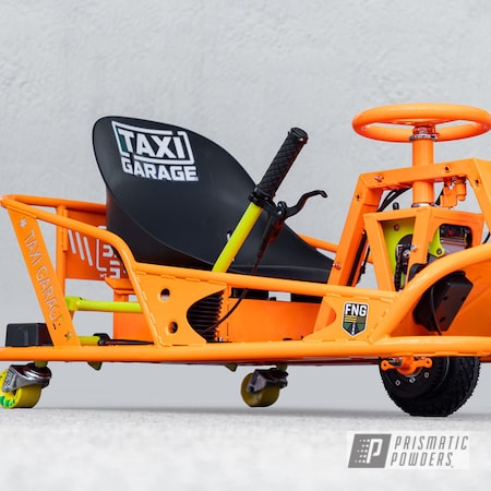Powder Coating: Crazy Cart,XL Crazy Cart,Orange Glow PSS-2876,Power Bait PMB-7084,Taxi Garage Crazy Cart