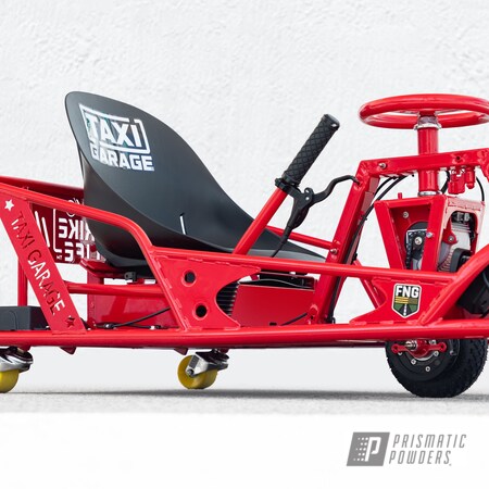 Powder Coating: Red Wheel PSS-2694,Taxi Garage Crazy Cart,XL Crazy Cart,Crazy Cart