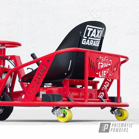 Powder Coating: Crazy Cart,XL Crazy Cart,Red Wheel PSS-2694,Taxi Garage Crazy Cart