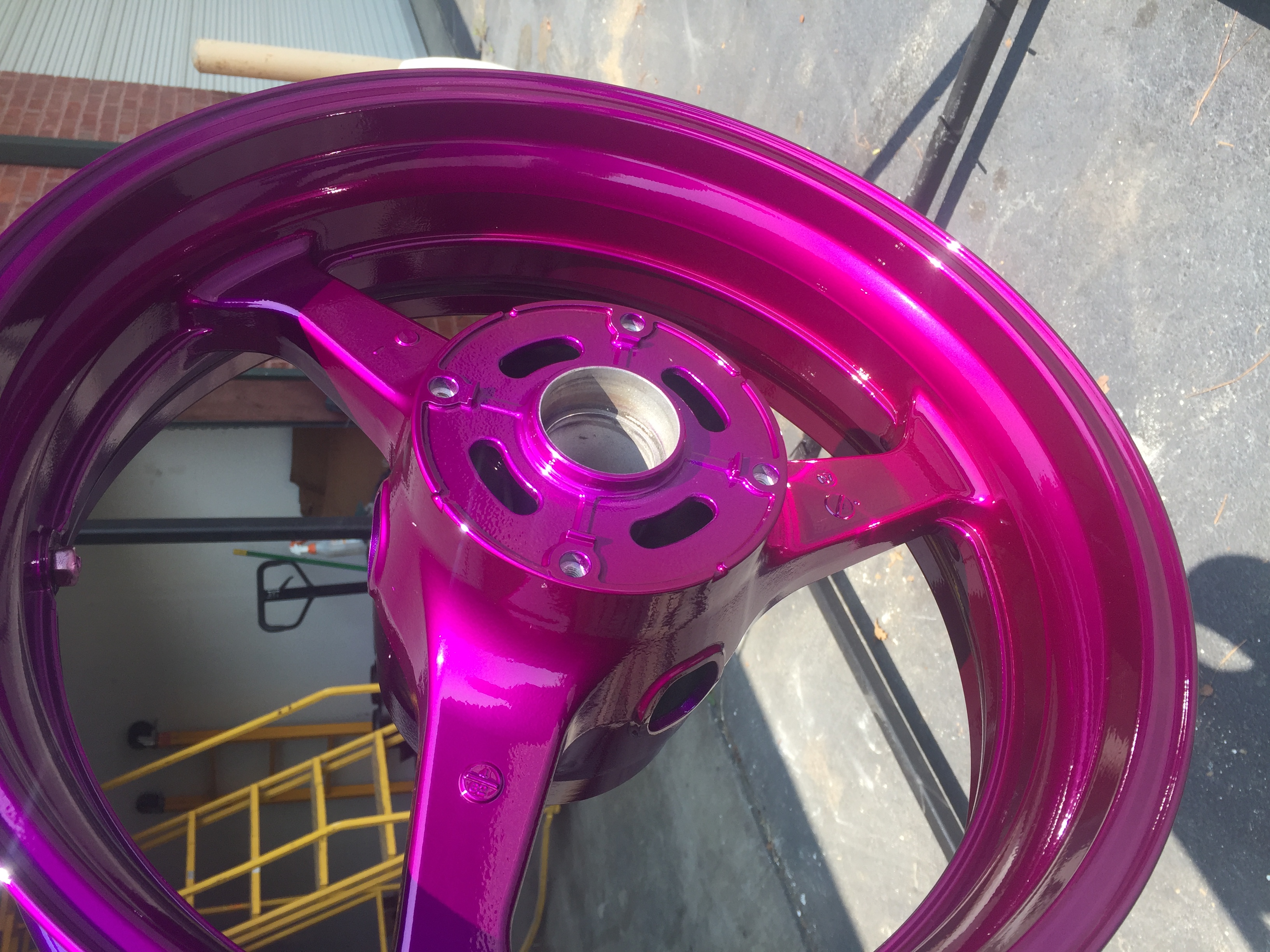 Purple Motorcycle Rims Violet Purple Motorcycle Wheels | Prismatic Powders