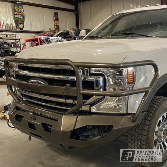 Ford Truck Bumber Powder Coated In Golden Charcoal And Clear Vision