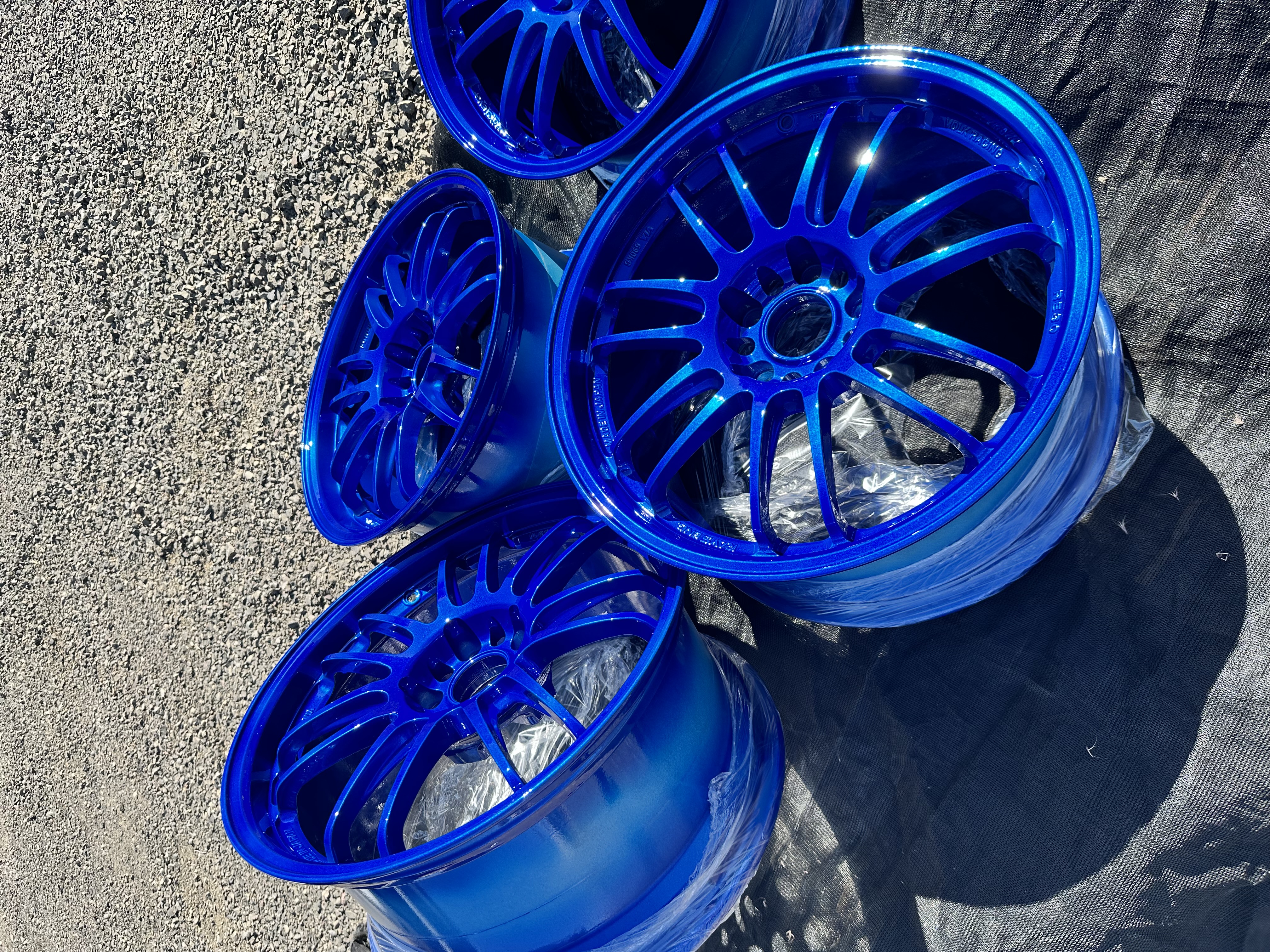 Powder Blue Rims Blueberry Wheels | Prismatic Powders