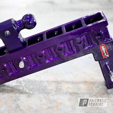 Custom Gen-y Drop Hitch Coated In Clear Vision And Illusion Purple