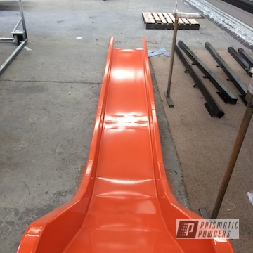 Powder Coated Orange Slide