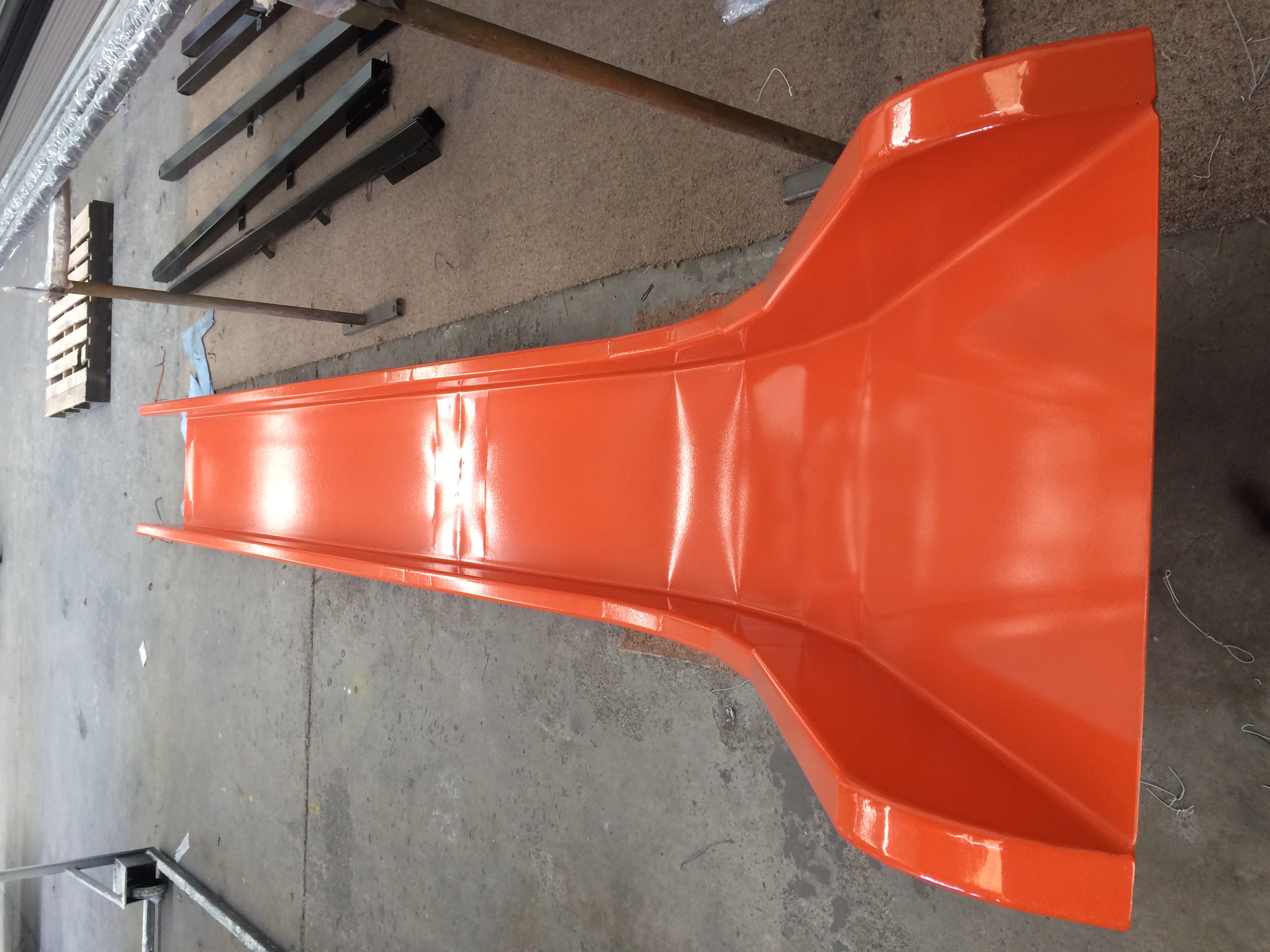 Automotive Powder Slide Powder Coated Slide In Southbay Orange | Prismatic Powders