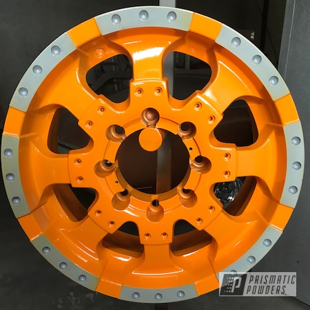 Powder Coating: Juju Orange PSS-1791,Clear Vision PPS-2974,Automotive,Wheels
