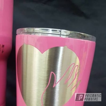 Powder Coating: Custom Breast Cancer Cups,Miscellaneous,Single Powder Application,RAL 4003 Heather Violet