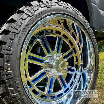 Ford F250 Wheels Powder Coated In Ums-10671 And Upb-1394