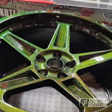 Powder Coating: Ink Black PSS-0106,Rims,Clear Vision PPS-2974,Moon Dust PPB-5105,Wheels