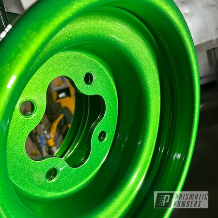 Powder Coating: Illusion Green Ice PMB-7025,Rims,Clear Vision PPS-2974,Clear,Honda TRX