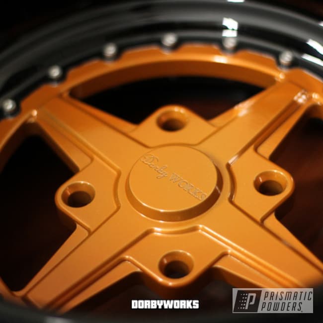 Powder Coated Orange Honda Rukus Wheels
