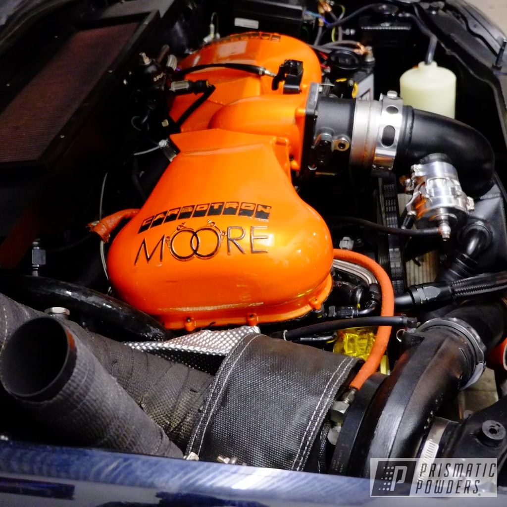 Subaru Wrx Engine Parts Coated In Illusion Orange And Clear