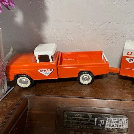 Powder Coating: Nylint U Haul Toy Truck,Toy Truck,Just Orange PSS-4045,PROULX WHITE PSS-6492,Restoration,Nylint Toy Truck,Nylint,Toy