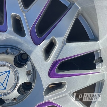 Jeep Wheels Powder Coated In Clear Vision And Alien Silver