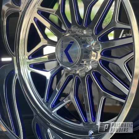 Powder Coating: Rims,Bentley Blue PPB-4711,Two Tone Wheels,Wheels