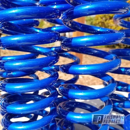 Powder Coating: Springs,Coils,Illusion Blue-Berg PMB-6910,#blue,Clear Vision PPS-2974,Automotive