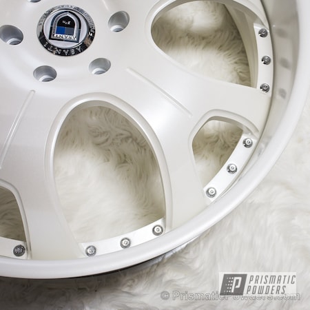 Powder Coating: Powder Coated Automotive Wheels,Asanti Wheel Restoration,Diamond Pearl Clear PPB-6631,Automotive,Escalade White PMB-5977,Wheels